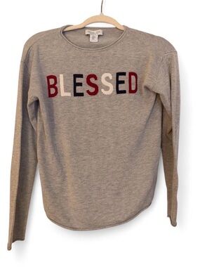Rachel Zoe “BLESSED” Lightweight Sweater – Size Small